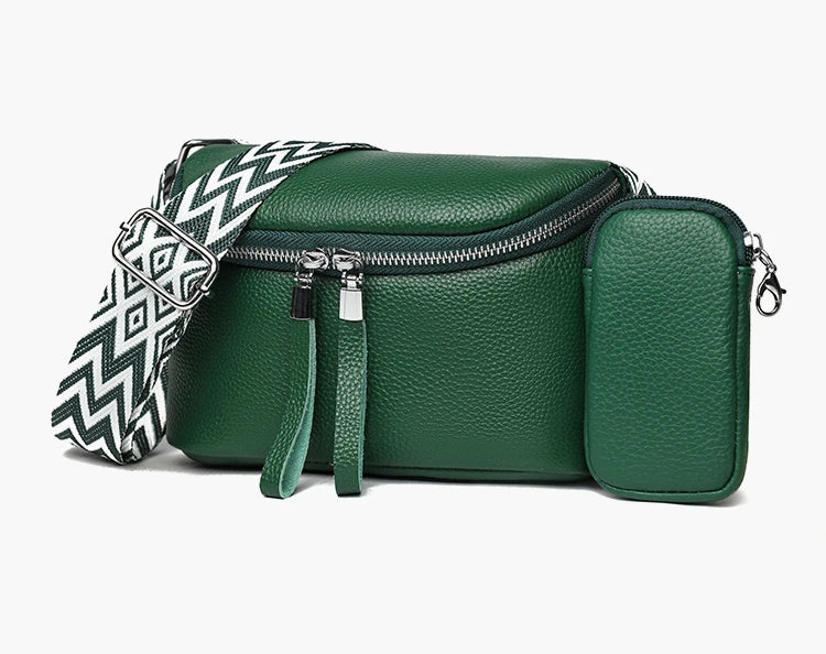 Nina | Viimeistellyt Nahkaolkalaukku