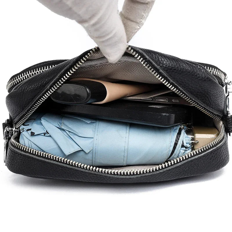 Talia | Suomalainen Nahkainen Olkalaukku