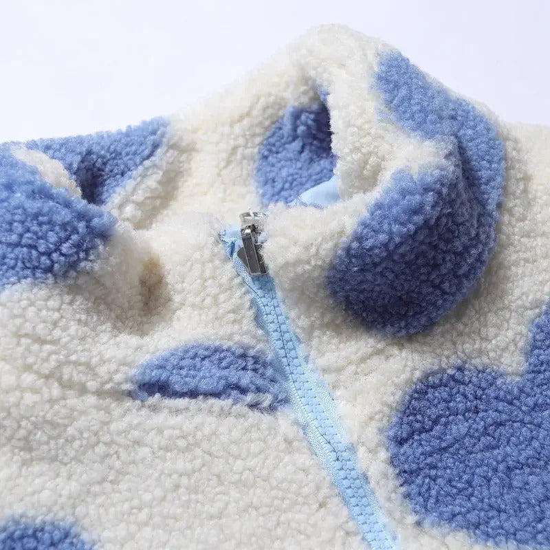 Daria™ – Kaksipuolinen sydänkuvioinen takki