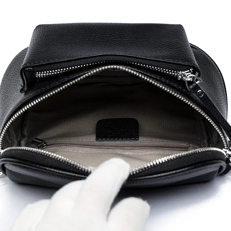 Elsie | Hienostunut Nahkainen Olkalaukku