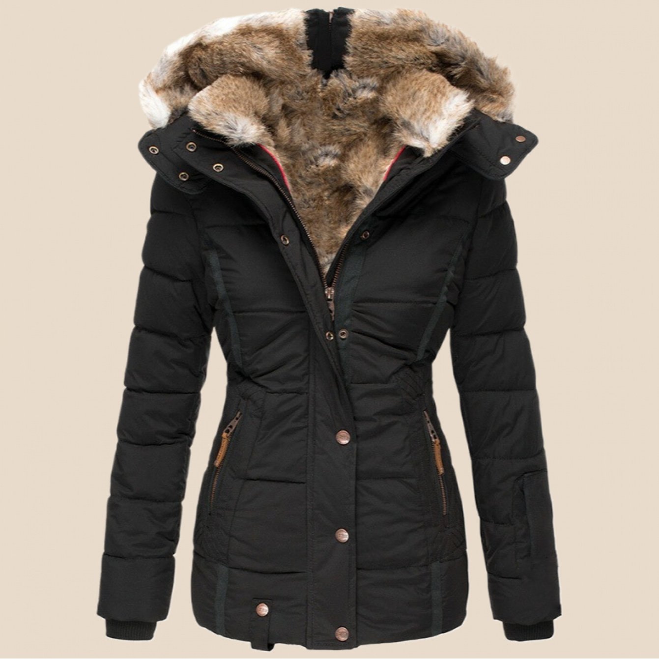 Kaisa™ | Klassinen hupullinen talvitakki